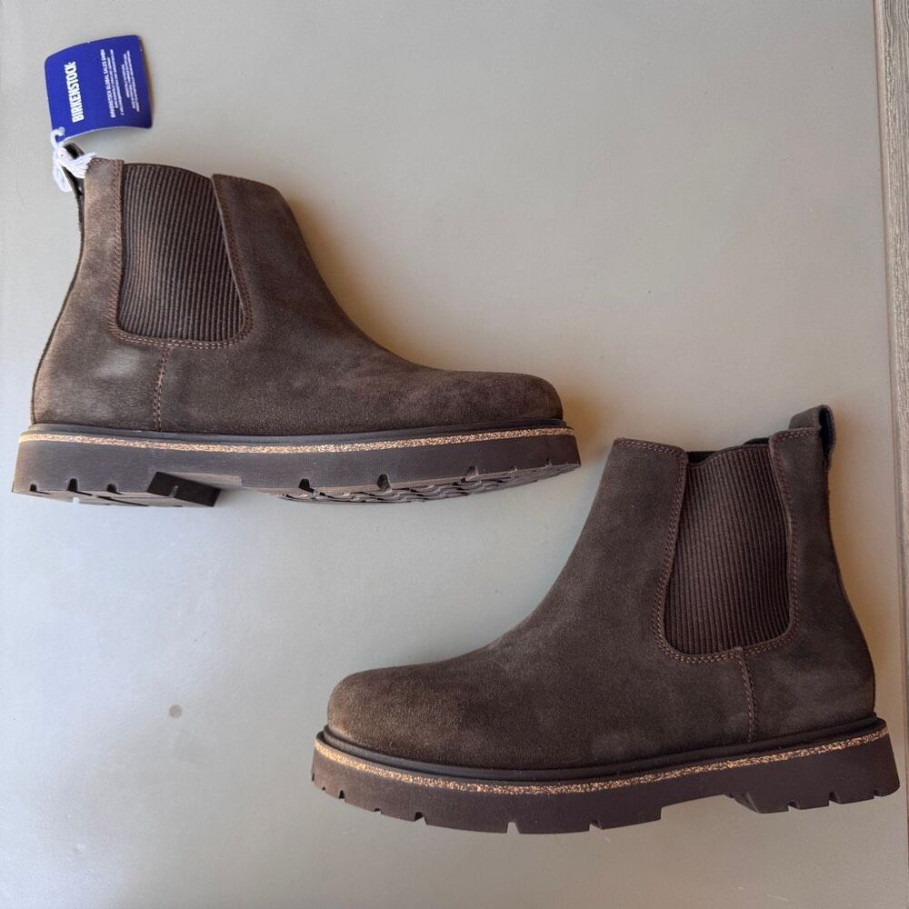 NEW Birkenstock Highwood Slip On Boots Womens 41EU/10US Ankle Mocca Brown Suede - Picture 7 of 13